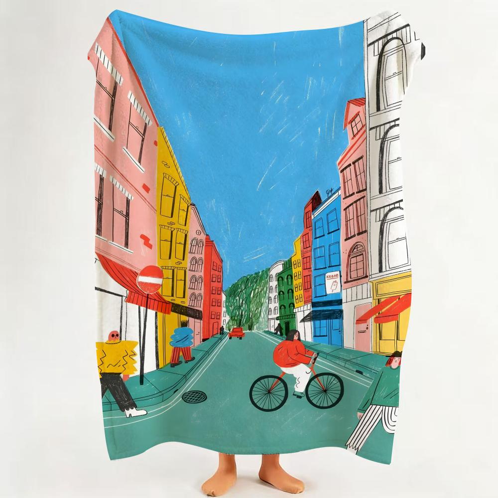 Illustrator T Tess Smith Roberts Throw Flannel Throw Blanket Suitable for Sofa Living Room Bedroom 75cmx90cm