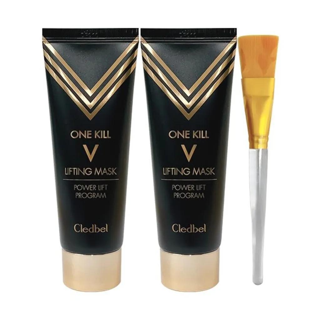 Cledbel Power Lifting Pack V Mask Black Edition 70ml (2pcs) + Pack Brush