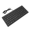 78 Keys Language Ultra Thin Keyboard Plug and Play Splash Proof USB Wired Compact Keyboard for English Bilingual Users