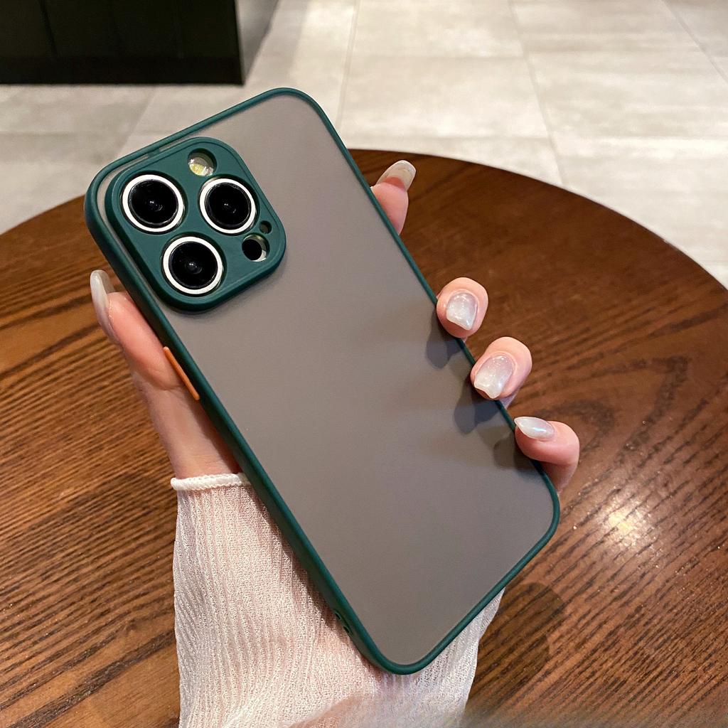 Adequado para Capa de Celular IPhone 16 Sensação de Pele Fantasma Proteção para os Olhos Apple 15 Fosca 12 13 Moda Proteção Anti-queda