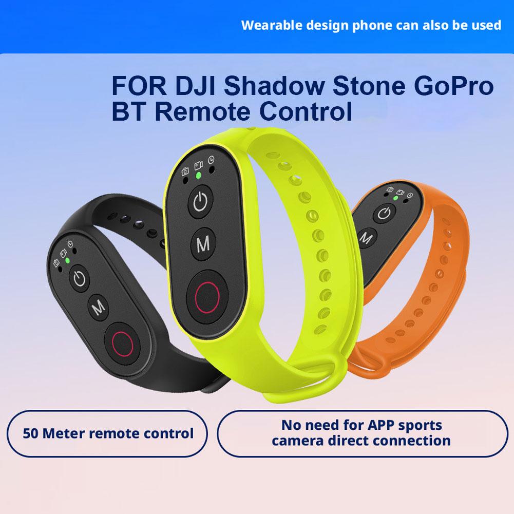 Bluetooth Remote Control For DJI Action6/5/4/3 Insta360 X4 X3/GoPro 13 12 11 Action Camera With Wrist Strap Android Apple Phone