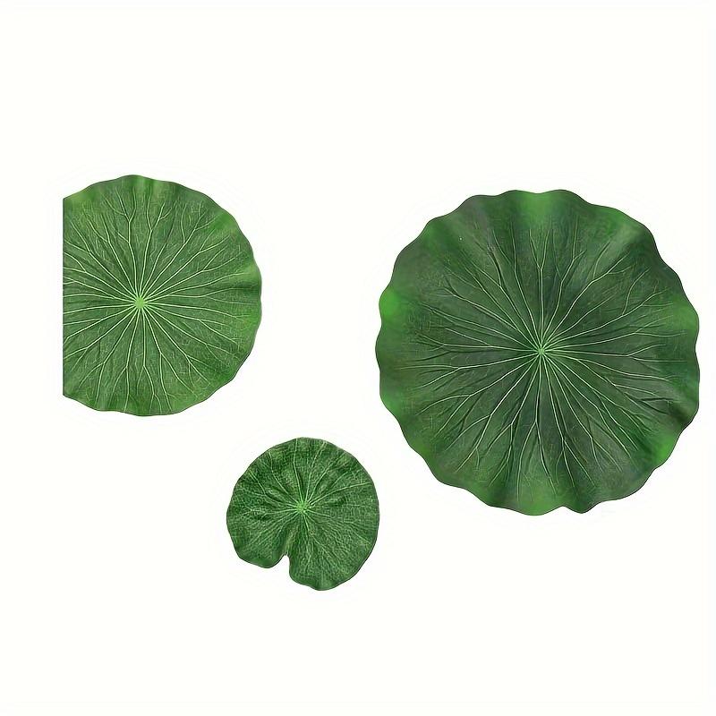 1 st EVA-material Konstgjorda Näckrosblad - Realistiska Flytande Vattenliljeblad för Dam, Koi-fiskdamm, Uteplats och Akvarium Dekor