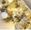 Enchanted Snowy Christmas Rattan Wreath for Window and Mall Displays