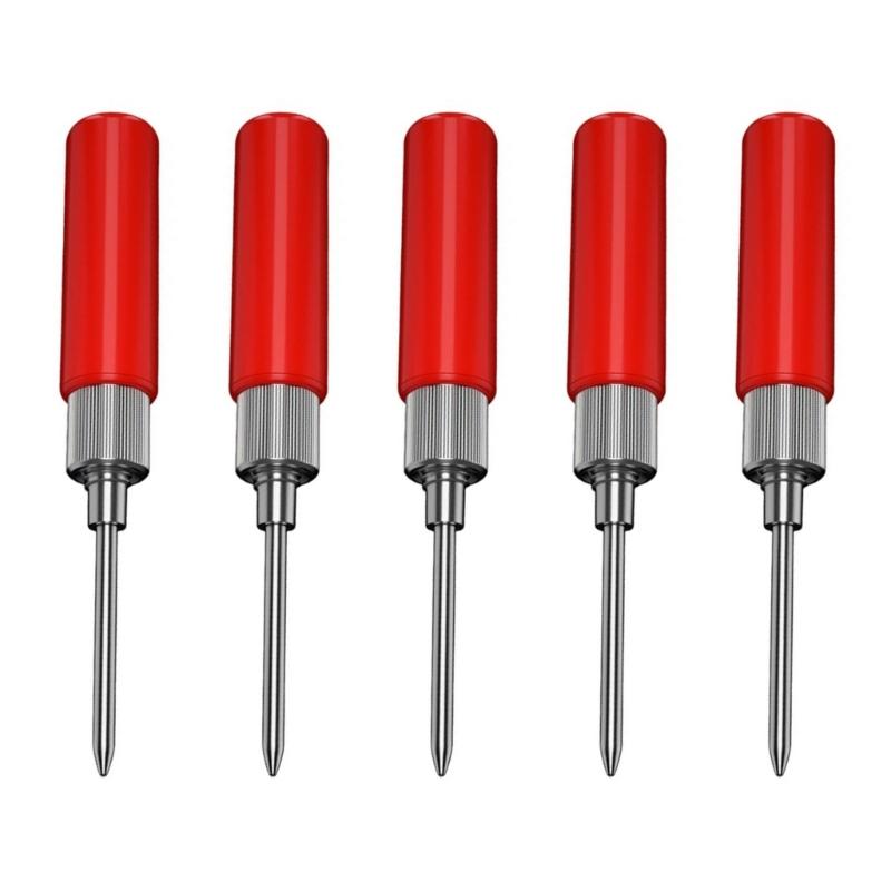 Pack of 5 Electrical Test Probes with Color Coding Multimeter Test Leads Set 2 Size for Easy Polarity Identification