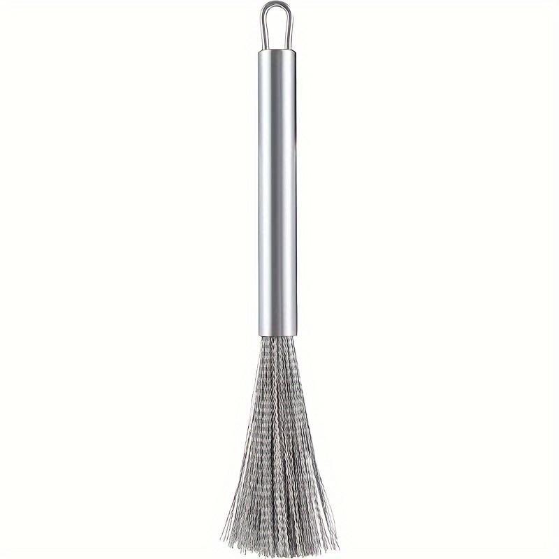 

Щетка для чистки из нержавеющей стали, 1 шт., кухонная скруббер с подвесной петлей, прочный очиститель для металлической кастрюли, экономящий время и трудозатратный инструмент для очистки 1pc серебряный