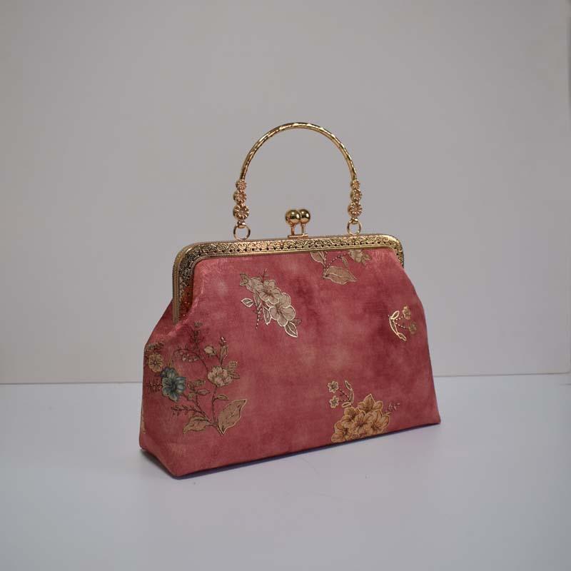 Handgefertigte Stoff Chinesische Goldtasche tragbare Messenger-Kette Schneiden Salon Teambuilding-Klasse Lehrmaterialtasche
