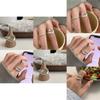 Chic Ins Style Smiley Face Ring For Women Adjustable Geometric Copper Fashion Jewelry