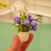 3pcs Plastic Dollhouse Miniature Simulation Vase  Doll House Accessories