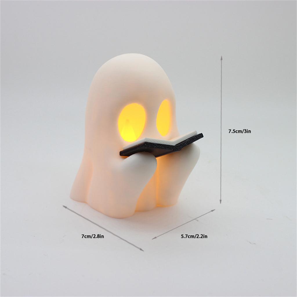 Light Up Ghost Halloween Decors Halloween Ghost Decorations Indoor White Ghost Figurines Ghost Statue Sculpture