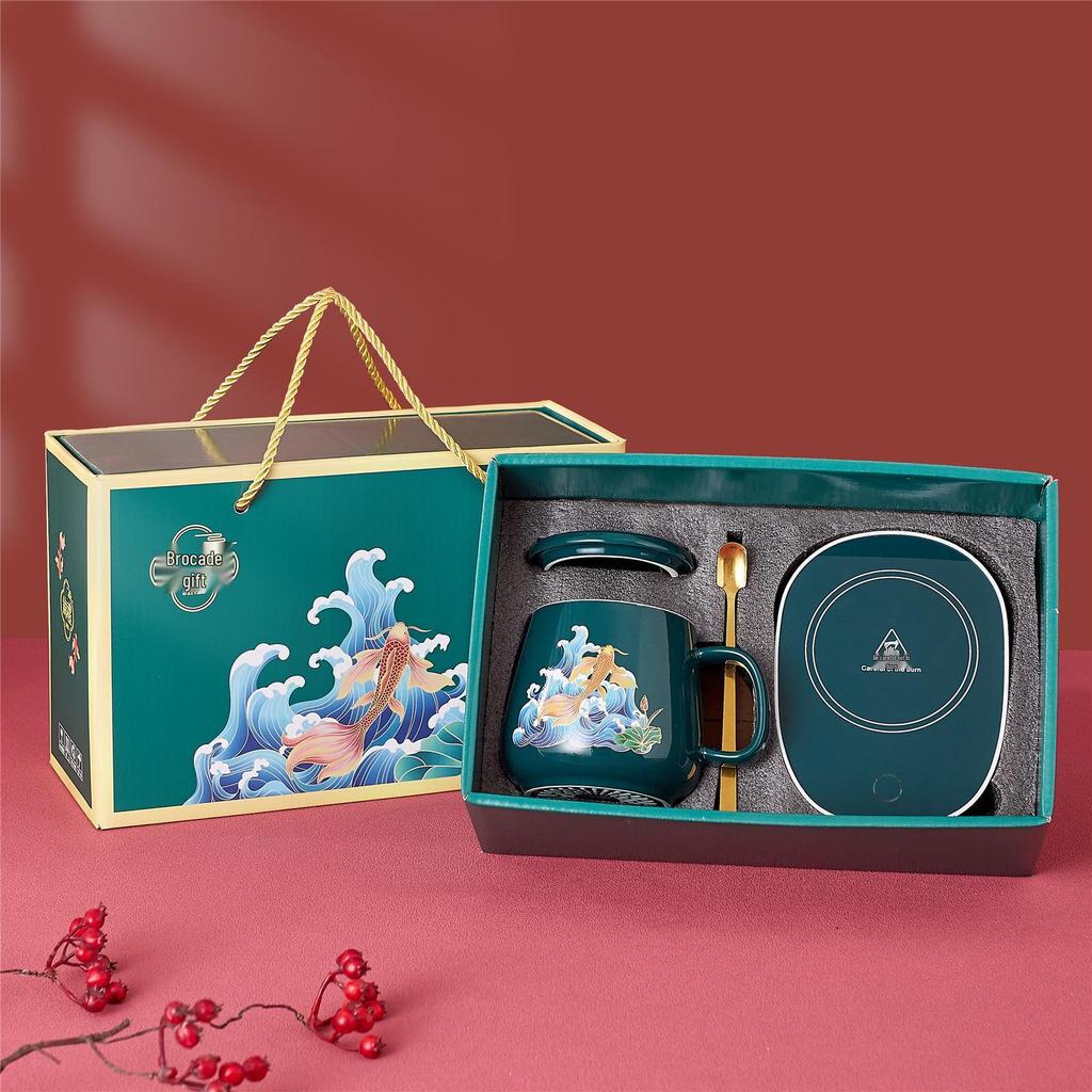 55° Temperature-Regulating Ceramic Coffee Mug Gift Set