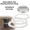 Anello in Silicone per Caffè Moka Italiana Rondella Flessibile Anello Guarnizione Accessori Caffè Sostituzione Per Tazze Moka Macchine da Caffè Espresso