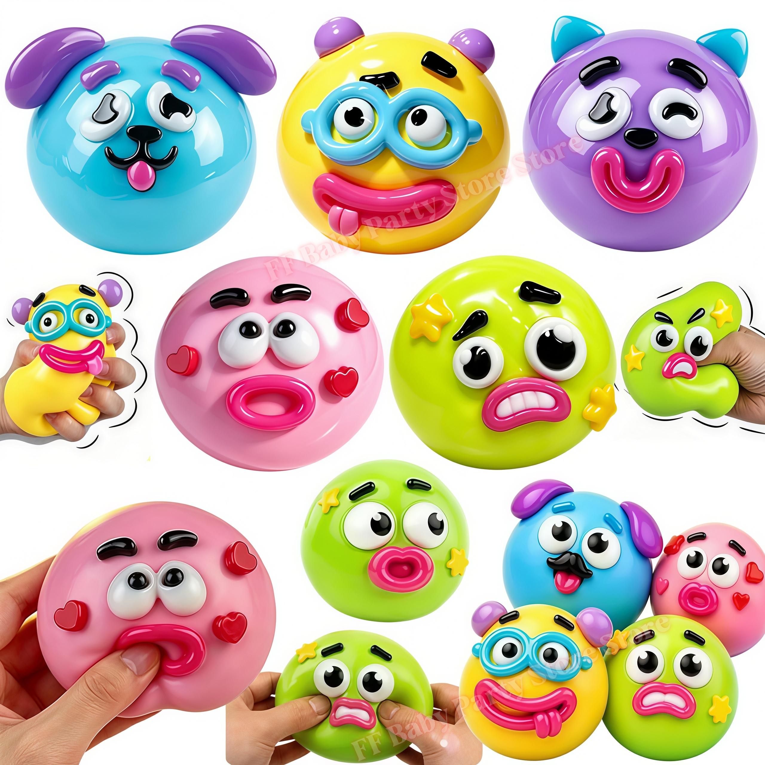 Favorite Toy Smushers Squishy Curiosities Dog Face Swap Squishy Toy Soft Moldable Cute Slow Rise Squeeze Toy Relaxing Sensory Birthday Gifts