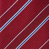 [Ogier] Men's 100% Silk Jacquard Tie, Regimental Stripe, Gift, Present, Business, Stylish
