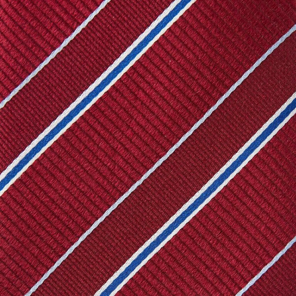 [Ogier] Men's 100% Silk Jacquard Tie, Regimental Stripe, Gift, Present, Business, Stylish