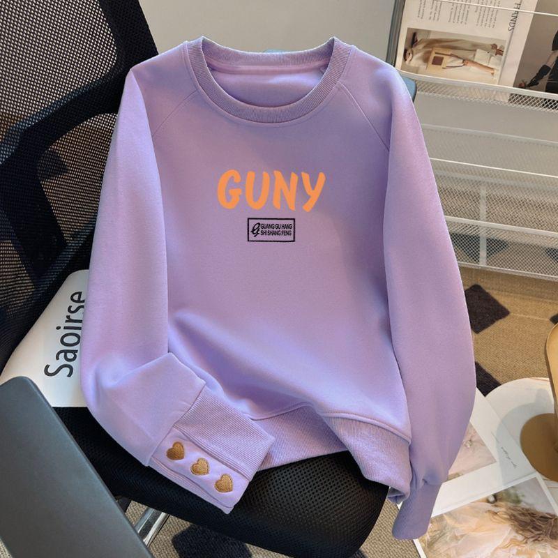 Womens Crewneck Sweatshirt Loose Fit Casual Pullover Top Geometric Print Plus Size Fall Winter