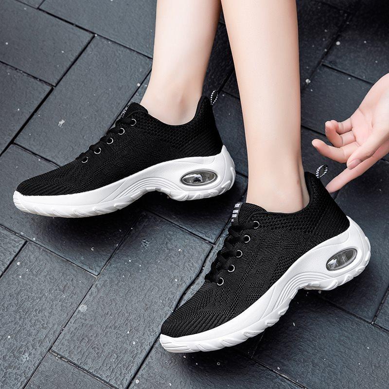 Women's Flying Weaving Sports Casual Platform Shoes
