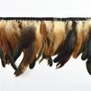 Rooster Feathers On Tape Tassel Fringe Trim Skirt with Dress Cock Chicken Pheasant Feather Ribbon Sewing Clothes DIY Decoration