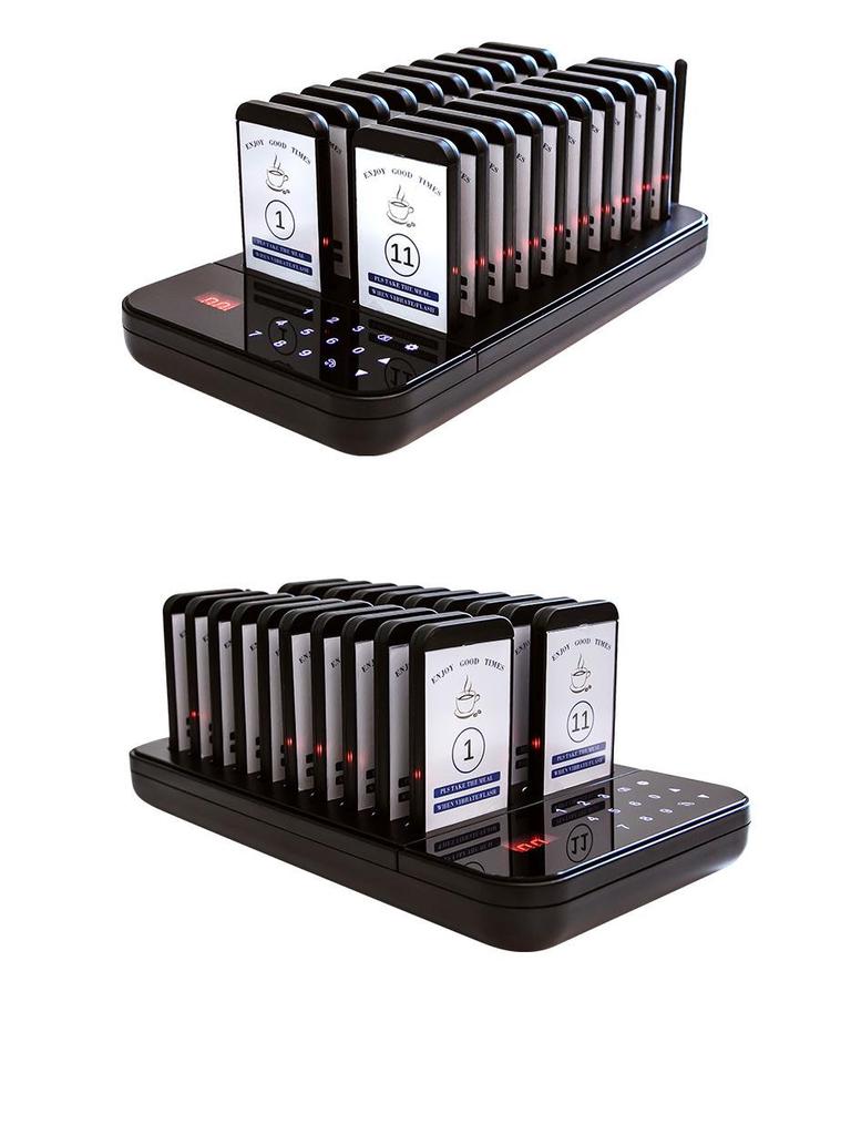 One-to-Twenty Wireless Vibration Pager: Queue and Pickup System for Milk Tea & Dessert Shops