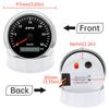 85MM GPS Speedometer Gauge For Motorcycle Marine Boat Truck 30~200 Kmh Speed Gauge Meter With GPS Antenna 7 Color LED Backlight