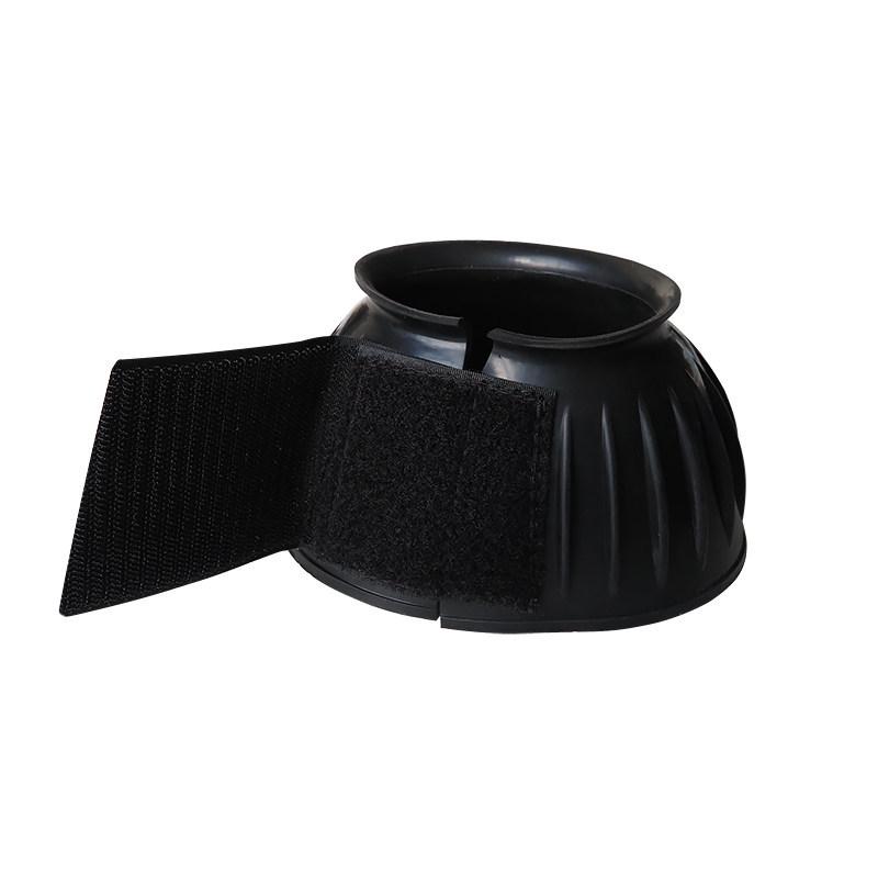 

Horse Hoof Rubber Protector with Nylon Magic Buckle for Side Protection - Pair (AC7045) Medium Black Pair