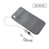 Electric Heating Pad Grey 30 * 60cm 100W Flannel Moist Dry Therapy Auto Shut Off Washable for Shoulder Back Pain Cramp 1 Piece