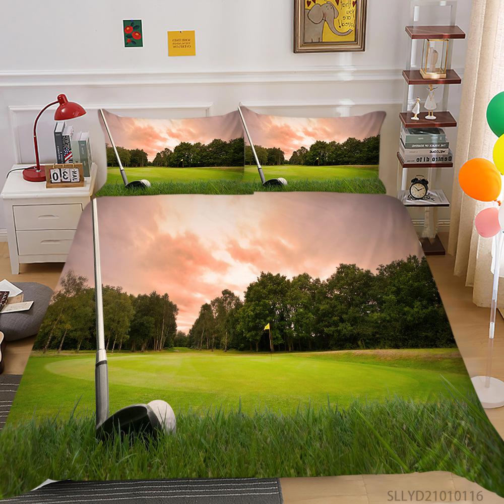 Source Bedding Two Or Three-Piece Set, Sports Wind 3D Digital Printing Polyester Fabric