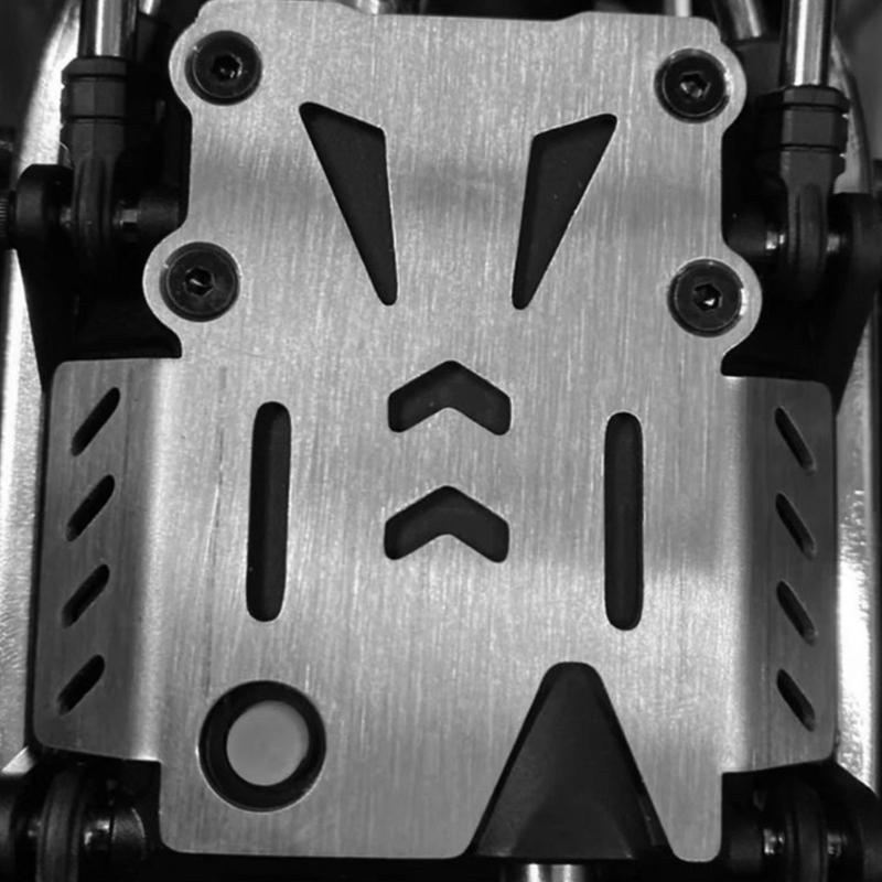 Remote Control Model Stainless Steel Skid Plate Chassis for H12Y Toy Collection Kits for Remote Control Car Upgrades