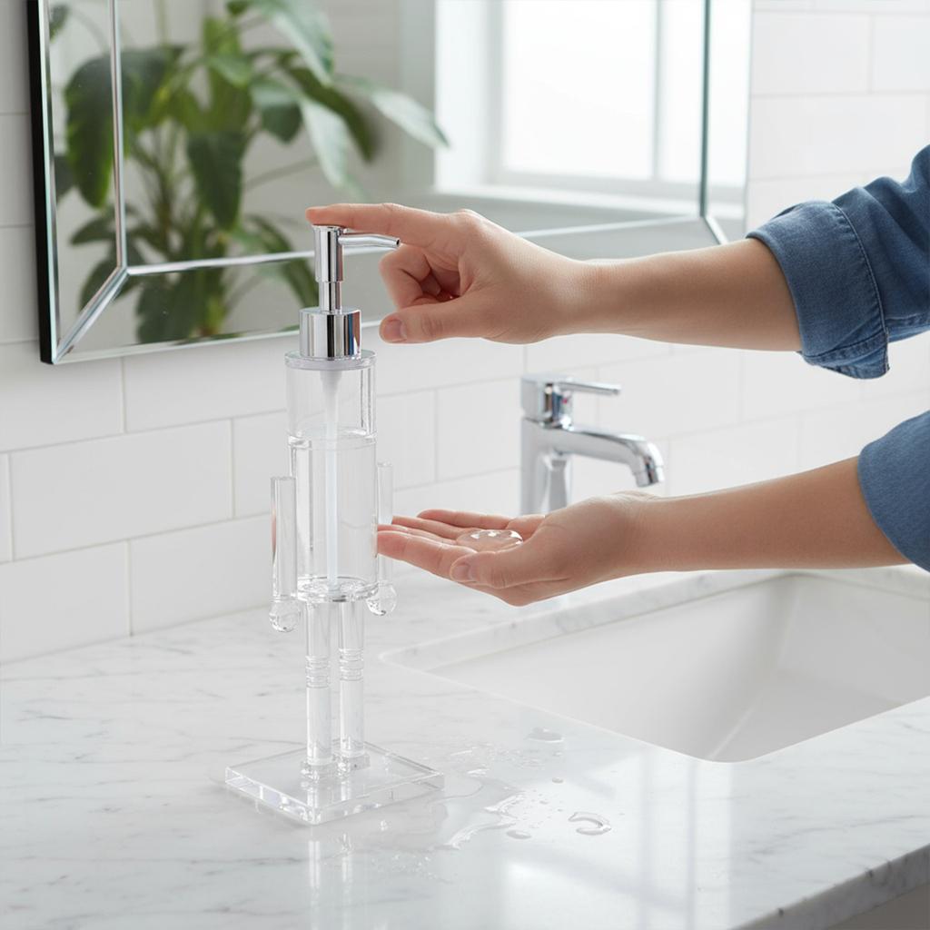Christmas Hand Soap Dispenser Xmas Decorative Dish Soap Dispenser Liquid Soap Dispenser for Xmas Kitchen Bathroom Counters Decor