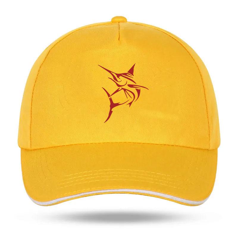Marlin Fish Large swordfish Fishing Print Baseball Cap Unisex Women Parent-child Hats Outdoor Adjustable Caps Trucker Hat wayne