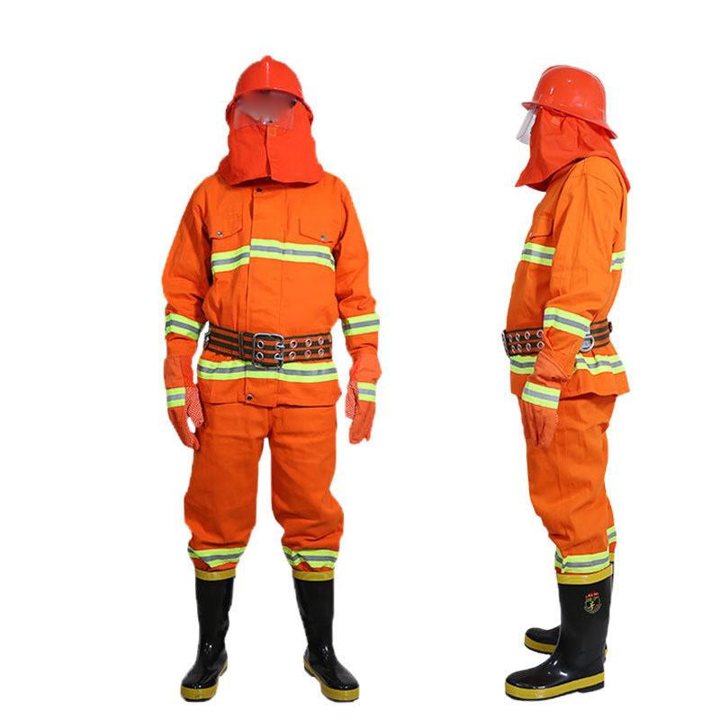 97 Style Flame Retardant Firefighting Training Uniform with 39mm Damage Length Protection