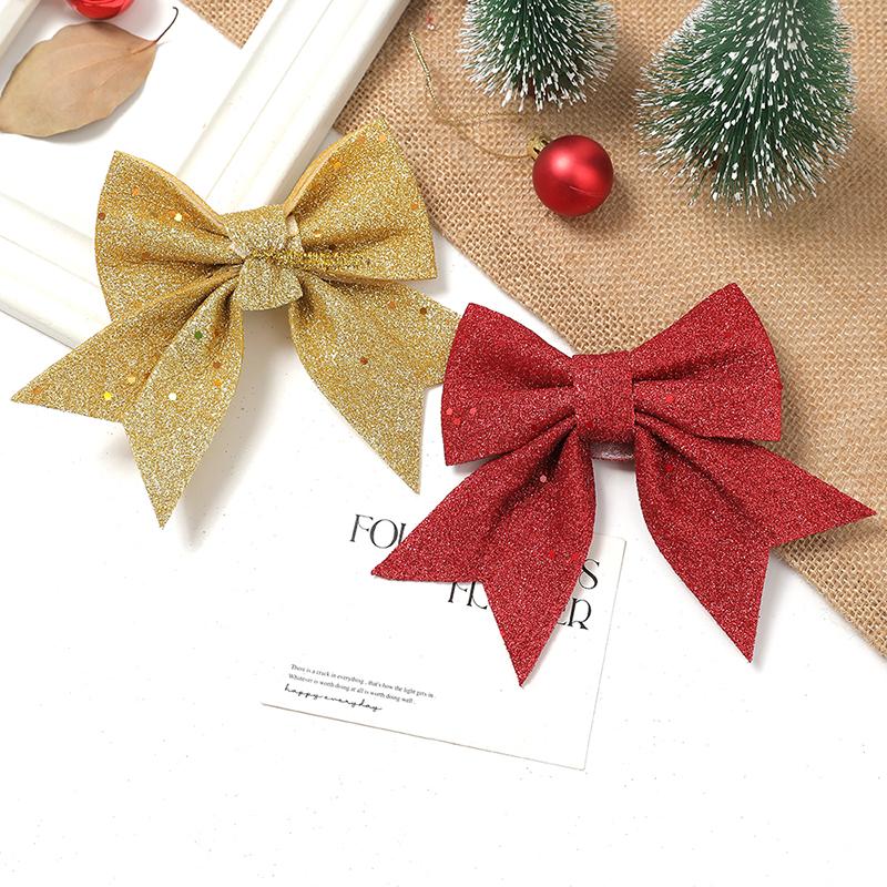 18/20cm Bow Christmas Decorations Xmas Tree Pendant Ornament for Home Room Decor Navidad New Year Party 2026 DIY Gift Accessory