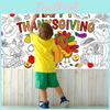 Diy Kids Thanksgiving Canvas Graffiti Paper For Fall Celebration Party Decor