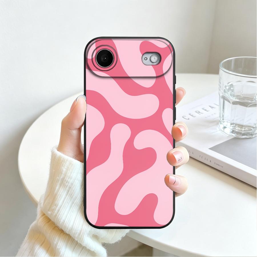 Black Dot Grid Phone Cover Case for Apple iPhone 17 18 Pro Max 15 Plus 16 18 XS XR 17e 16e 12 14 Air 13 Mini 7 8 11