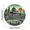 Balinese Aluminum Circle Wall Art Waterproof Hanging Decor