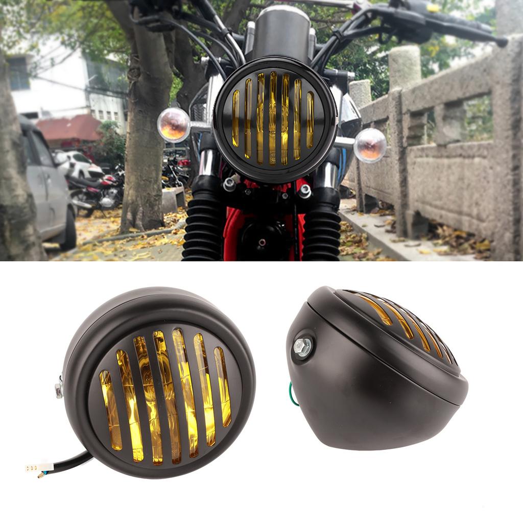 6.3 Inch Vintage Motorcycle Headlight Headlamp Grill for