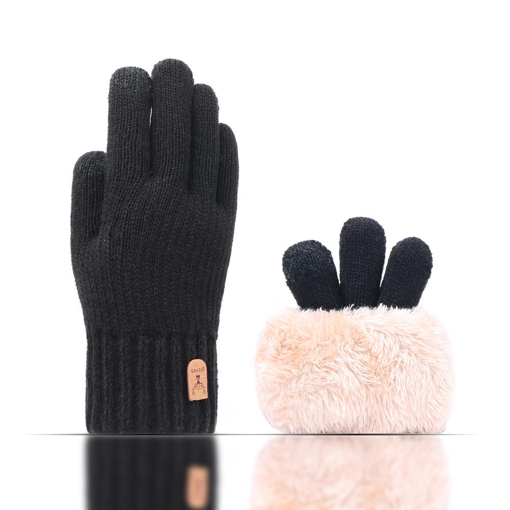 Men's Thick Fleece Lined Touchscreen Winter Gloves