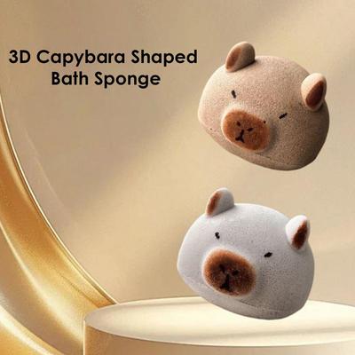 Capybara Bath Sponge Ball Body Exfoliate Household Baby Shower Brushes Bubble Sponges Cartoon Wash Blistering