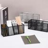 Moderner Schreibtisch-Organizer aus Netzmetall Stifteaufbewahrung Box Make-up-Halter Kosmetikpinsel-Aufbewahrung