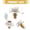 RVs Water Fill Hatches Inlet With Lead Free Brass Valves And Secure Silicone Sealing For Road Trips Trailer