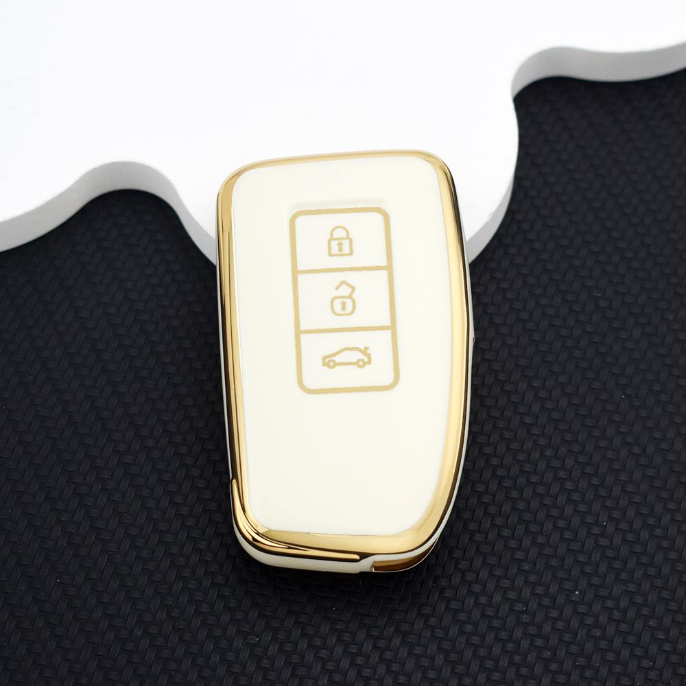 TPU Anti-scratch Car Key Case Cover for Lexus ES300h ES350 RX350 RX450h NX300 NX300h IS250 IS300h GX460 LX570 Shell Fob Holder