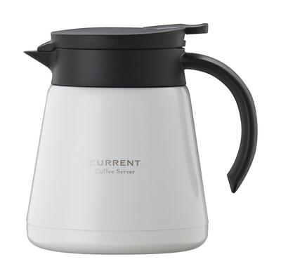 Atlas Coffee Server Unbreakable Thermal Pot Thermos Tabletop Pot Stainless Steel Vacuum Insulated 800ml Direct Drip Shatterproof ACS-801WH