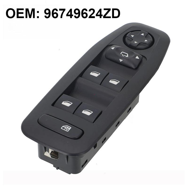 Car accessories 96749624ZD Electric Master Power Window Control Switch for PEUGEOT2013~ Front Left Driver Side Lifter Button