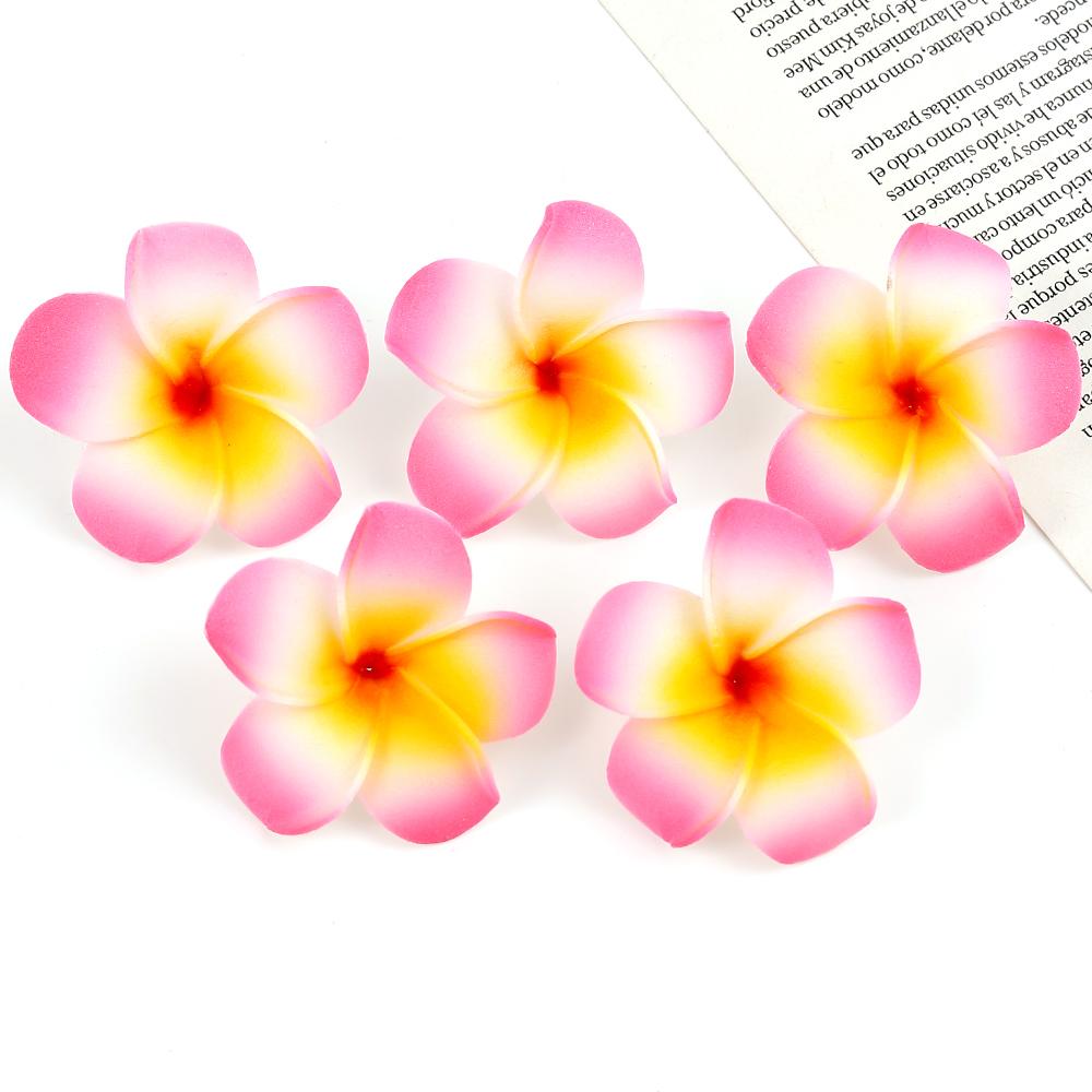 10PCs Foam Aritificial Flowers Heads For Home Decor Fake Flowers Hawaiian Beach Party Wedding Decoration Craft Gifts Accessories
