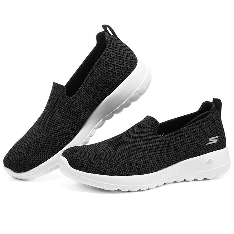 (WMNS) Skechers Go Walk Joy 'Sensational Day - Black White' Women's 124187-BKW