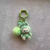 Mini Fluffy Sitting Plush Keychain Decoration Hanging Pendant 8-Pack Cute Cartoon Fuzzy Doll Car Charm Gift