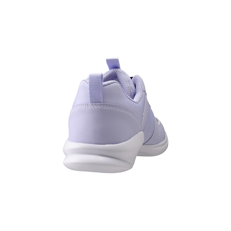 Shunsoku Sneakers for LEJ Cm Kids, Girls, Children's Shoes, Lace-up Shoes, Zipper, 19-23cm, 2E, 7940, Lavender, 21.5