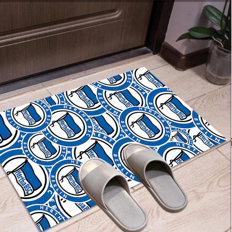 Hertha BSC Pattern Rug, Indoor/Outdoor Mat, for Picnic, Gameroom, Bedroom, Office, Living Room, Home Decor Carpet, Birthday Gift