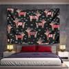 Reindeer Sweater Bird Tapestry Wall Hanging Christmas Knit Decor for Bedroom Living Room Cozy Holiday Gift