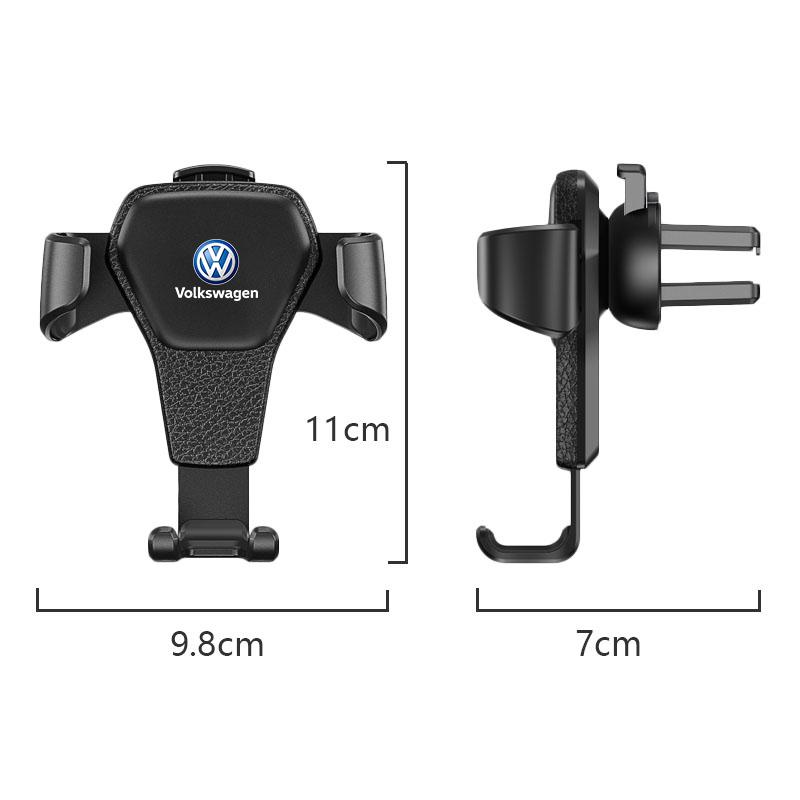 For VW Gravity Car Phone Holder Air Vent GPS Stand Accessories For VW Golf Polo Tiguan Touran Jetta Passat CC T5 GTI Magotan Arteon GTD