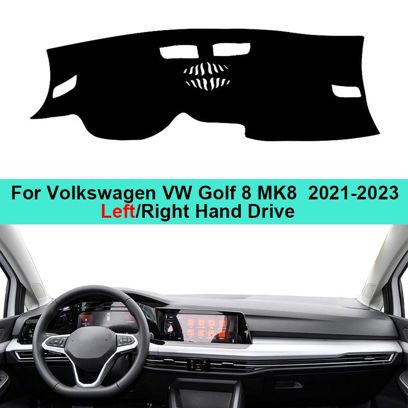 

2-слойный чехол на приборную панель автомобиля, коврик для приборной панели для Volkswagen VW Golf 8 MK8 2021-2023, LHD RHD, коврик для приборной панели, подушка, защита от солнца и солнца